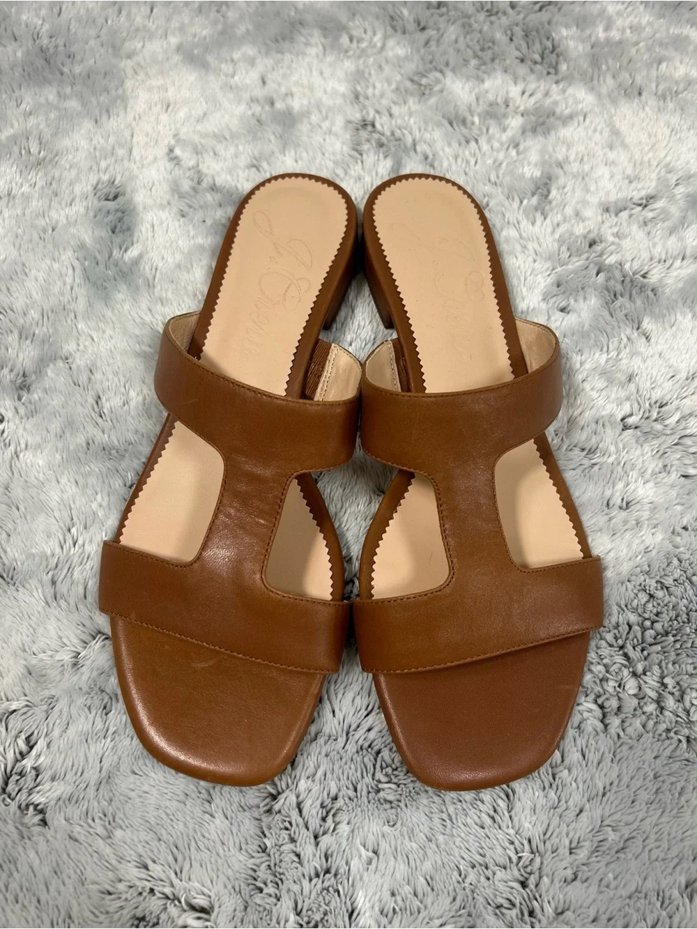 J. Crew | Hazel Cutout Sandals in Leather